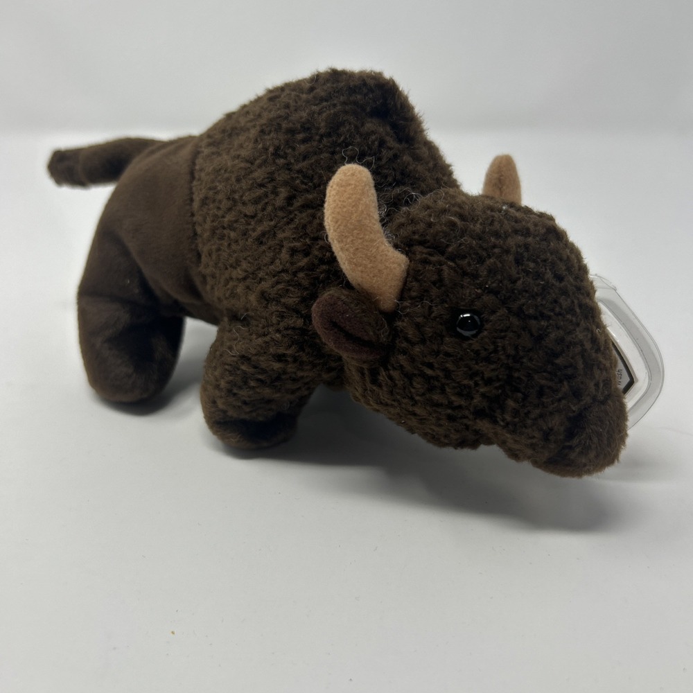 Vintage NWT TY Beanie Baby Roam the Buffalo 1998 W/ Tag Protector